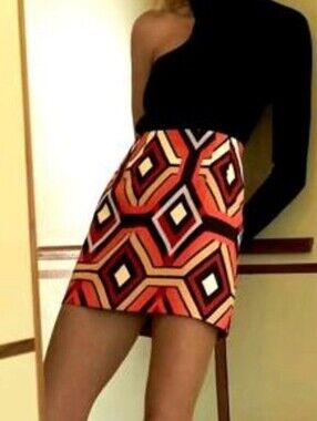 Zara Geometric Blogger's Fave Mini Skirt